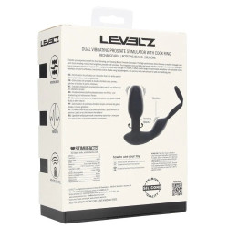 Levelz Ballstretcher Plug Dual Vibe 10.5 x 3.8cm